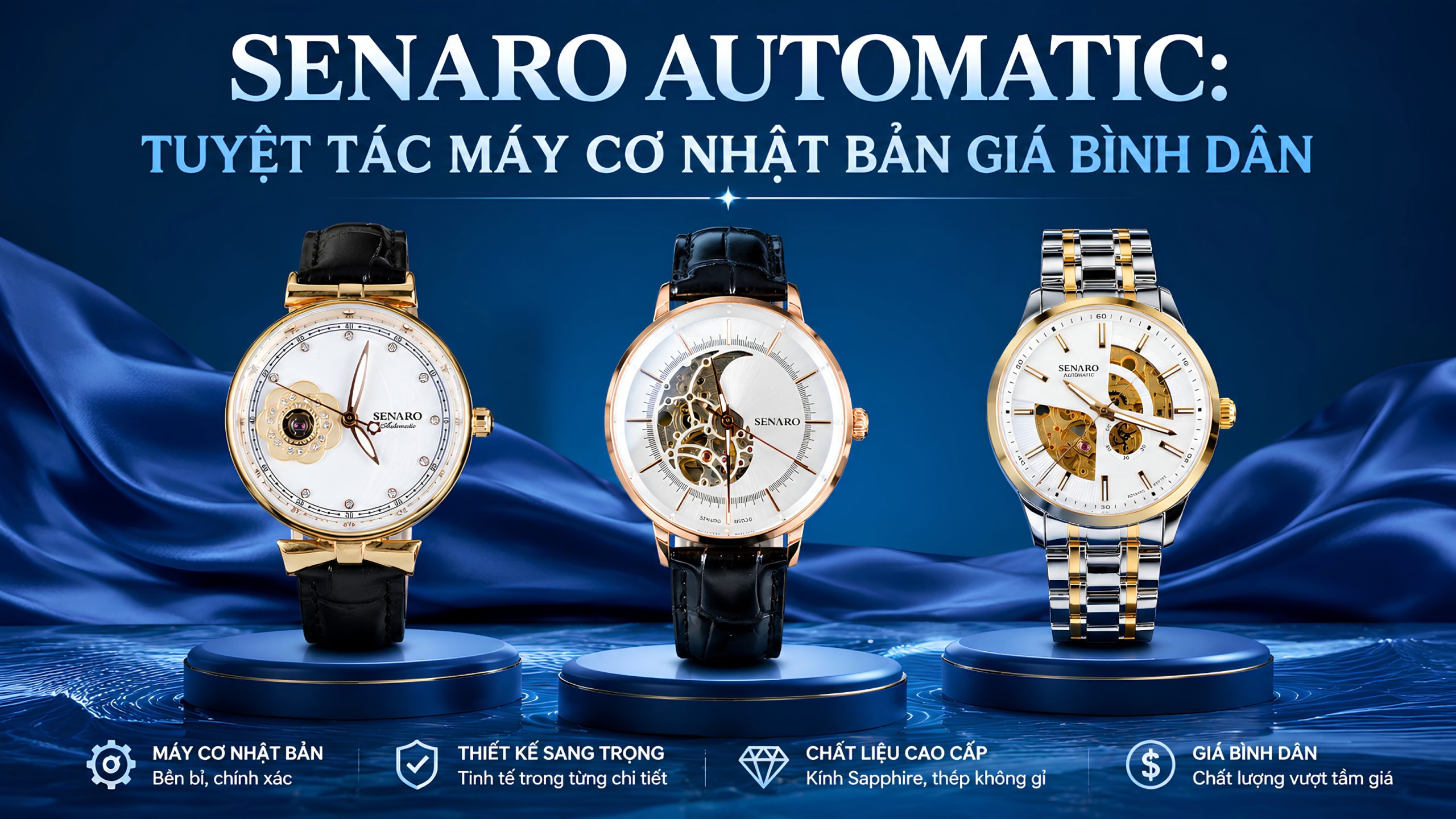 Senaro Automatic: Tuyệt Tác Máy Cơ Nhật Bản Giá Bình Dân