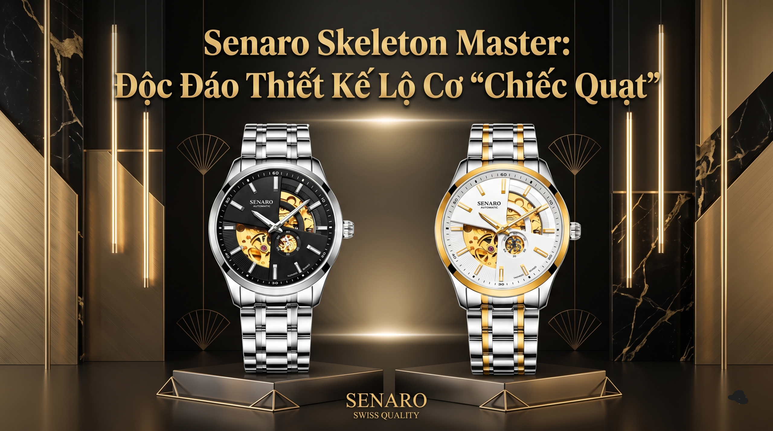 Senaro Skeleton Master: Độc Đáo Thiết Kế Lộ Cơ “Chiếc Quạt”